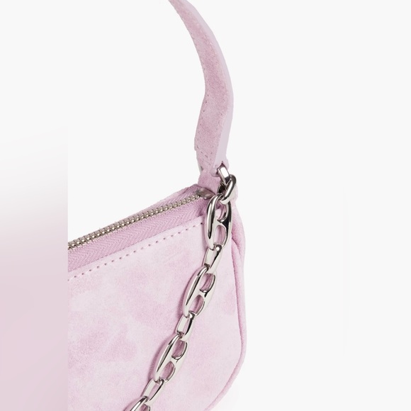 BY FAR Mini Rachel Shoulder Bag in Purple Suede - Picture 7 of 8